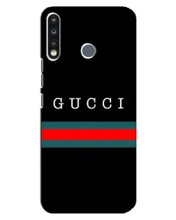 Чехол для TECNO Spark 4 с картинкой «Gucci — красный пояс»