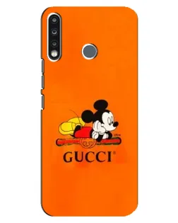 Чехол для TECNO Spark 4 с картинкой «Микки Маус Gucci — оранж» Чехол для TECNO Spark 4 с картинкой «Микки Маус Gucci — оранж»