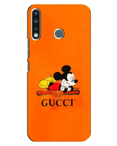 Чехол для TECNO Spark 4 с картинкой «Микки Маус Gucci — оранж» Чехол для TECNO Spark 4 с картинкой «Микки Маус Gucci — оранж»