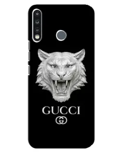 Чехол для TECNO Spark 4 с картинкой «Gucci — серебряный лев» Чехол для TECNO Spark 4 с картинкой «Gucci — серебряный лев»