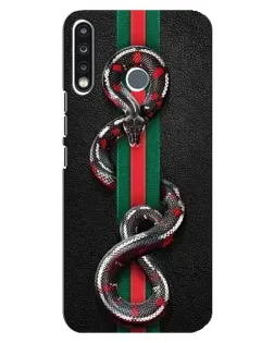 Чехол для TECNO Spark 4 с картинкой «Gucci — змея на полосе» Чехол для TECNO Spark 4 с картинкой «Gucci — змея на полосе»