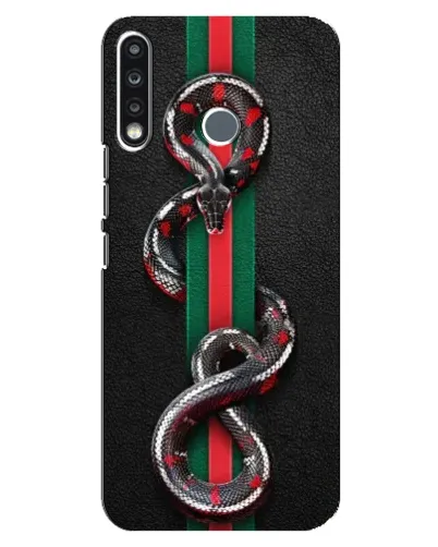 Чехол для TECNO Spark 4 с картинкой «Gucci — змея на полосе» Чехол для TECNO Spark 4 с картинкой «Gucci — змея на полосе»