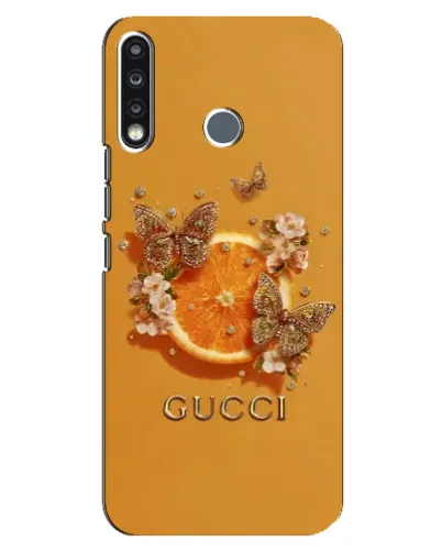 Чехол для TECNO Spark 4 с картинкой «Gucci — золотые бабочки» Чехол для TECNO Spark 4 с картинкой «Gucci — золотые бабочки»