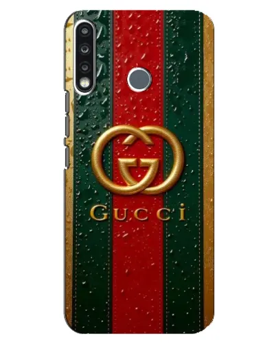 Чехол для TECNO Spark 4 с картинкой «Gucci — фирменная полоса и золото» Чехол для TECNO Spark 4 с картинкой «Gucci — фирменная полоса и золото»