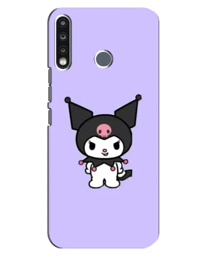 Чехол для TECNO Spark 4 с картинкой «Kuromi — нежный фиолетовый»