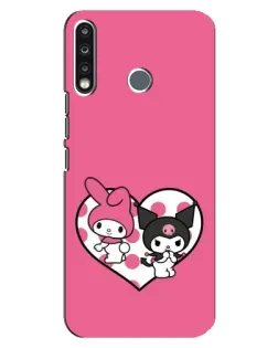 Чехол для TECNO Spark 4 с картинкой «Kuromi и My Melody» Чехол для TECNO Spark 4 с картинкой «Kuromi и My Melody»