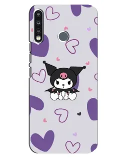 Чехол для TECNO Spark 4 с картинкой «Kuromi и лавандовые сердца» Чехол для TECNO Spark 4 с картинкой «Kuromi и лавандовые сердца»