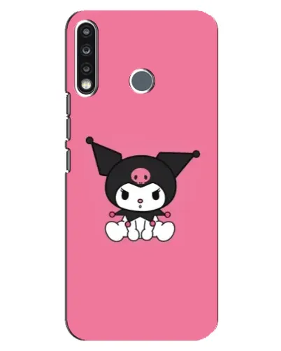 Чехол для TECNO Spark 4 с картинкой «Хмурая Kuromi»