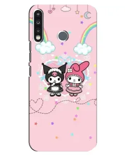 Чехол для TECNO Spark 4 с картинкой «My Melody и Kuromi» Чехол для TECNO Spark 4 с картинкой «My Melody и Kuromi»