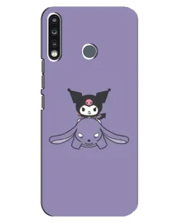 Чехол для TECNO Spark 4 с картинкой «Kuromi на лиловом фоне» Чехол для TECNO Spark 4 с картинкой «Kuromi на лиловом фоне»