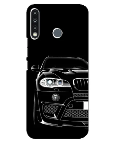 Чехол для TECNO Spark 4 с картинкой «Темный силуэт BMW» Чехол для TECNO Spark 4 с картинкой «Темный силуэт BMW»