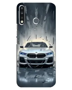 Чехол для TECNO Spark 4 с картинкой «BMW в свете фар»