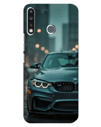 Чехол для TECNO Spark 4 с картинкой «BMW в огнях города» Чехол для TECNO Spark 4 с картинкой «BMW в огнях города»
