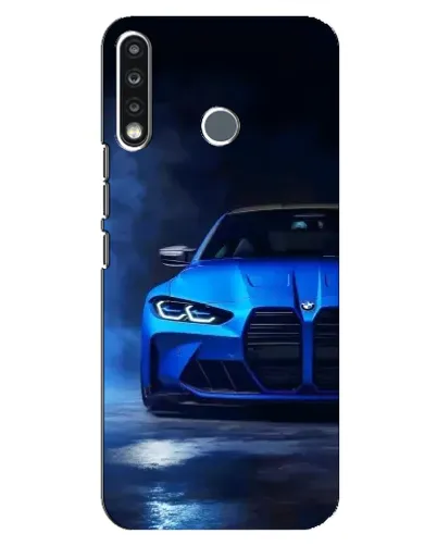 Чехол для TECNO Spark 4 с картинкой «Голубая BMW M4» Чехол для TECNO Spark 4 с картинкой «Голубая BMW M4»