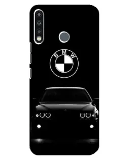 Чехол для TECNO Spark 4 с картинкой «BMW — взгляд из темноты»