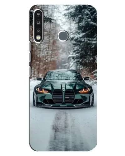 Чехол для TECNO Spark 4 с картинкой «BMW в зимнем лесу» Чехол для TECNO Spark 4 с картинкой «BMW в зимнем лесу»
