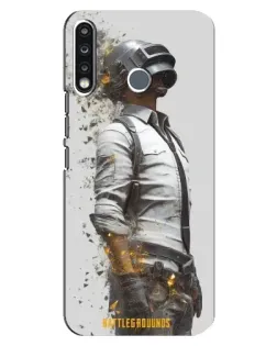 Чохол для TECNO Spark 4 з картинкою «PUBG — боєць у пилу»