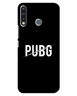 Чохол для TECNO Spark 4 з картинкою «PUBG — білий логотип»
