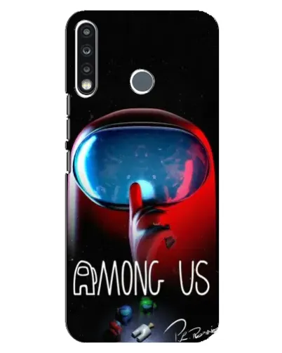 Чохол для TECNO Spark 4 з картинкою «Червоний імпостер — макро» Чохол для TECNO Spark 4 з картинкою «Червоний імпостер — макро»