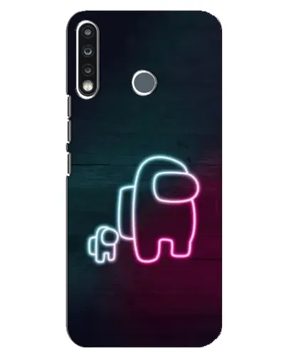 Чохол для TECNO Spark 4 з картинкою «Among Us неон-арт» Чохол для TECNO Spark 4 з картинкою «Among Us неон-арт»