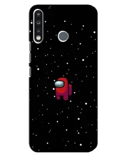Чохол для TECNO Spark 4 з картинкою «Червоний Among Us»