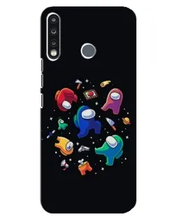 Чохол для TECNO Spark 4 з картинкою «Among Us космос»