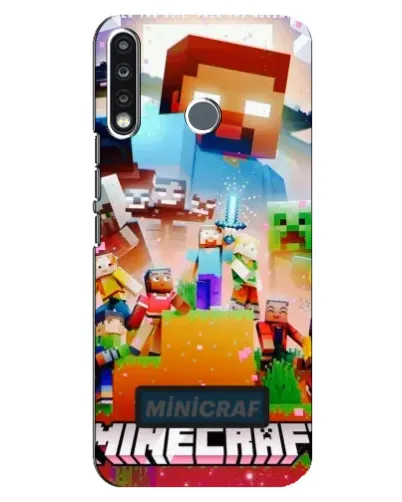 Чохол для TECNO Spark 4 з картинкою «Minecraft герої гри» Чохол для TECNO Spark 4 з картинкою «Minecraft герої гри»
