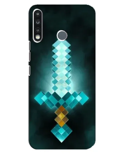 Чохол для TECNO Spark 4 з картинкою «Алмазний меч неон» Чохол для TECNO Spark 4 з картинкою «Алмазний меч неон»