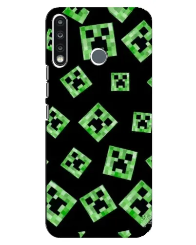 Чохол для TECNO Spark 4 з картинкою «Паттерн з кріперами» Чохол для TECNO Spark 4 з картинкою «Паттерн з кріперами»