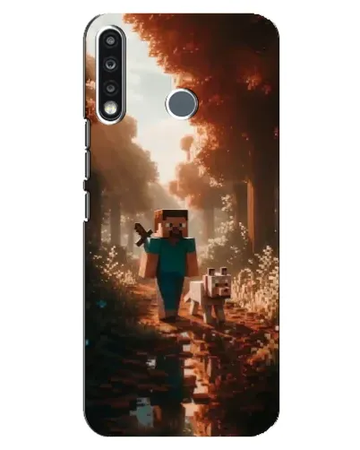 Чохол для TECNO Spark 4 з картинкою «Стів у лісі» Чохол для TECNO Spark 4 з картинкою «Стів у лісі»