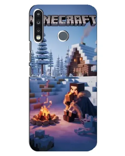 Чохол для TECNO Spark 4 з картинкою «Зимовий Minecraft» Чохол для TECNO Spark 4 з картинкою «Зимовий Minecraft»