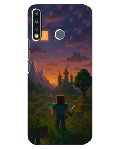 Чохол для TECNO Spark 4 з картинкою «Стів біля вежі» Чохол для TECNO Spark 4 з картинкою «Стів біля вежі»