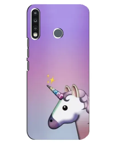 Чехол для TECNO Spark 4 с картинкой «Единорог градиент»