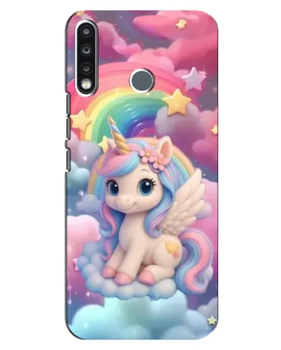 Чехол для TECNO Spark 4 с картинкой «Маленький единорог»