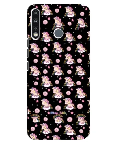 Чехол для TECNO Spark 4 с картинкой «Magic Unicorn паттерн»