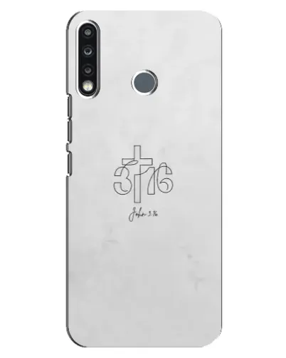 Чехол для TECNO Spark 4 с картинкой «Иоанна 3:16 Крест» Чехол для TECNO Spark 4 с картинкой «Иоанна 3:16 Крест»