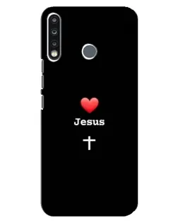 Чехол для TECNO Spark 4 с картинкой «Сердце - Jesus» Чехол для TECNO Spark 4 с картинкой «Сердце - Jesus»