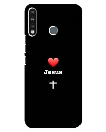 Чехол для TECNO Spark 4 с картинкой «Сердце - Jesus» Чехол для TECNO Spark 4 с картинкой «Сердце - Jesus»