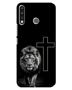 Чехол для TECNO Spark 4 с картинкой «Лев и Крест» Чехол для TECNO Spark 4 с картинкой «Лев и Крест»