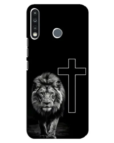 Чехол для TECNO Spark 4 с картинкой «Лев и Крест» Чехол для TECNO Spark 4 с картинкой «Лев и Крест»