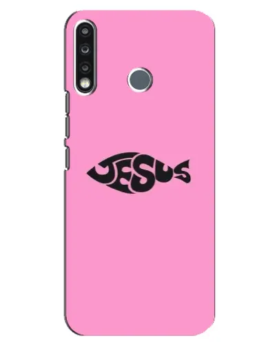 Чехол для TECNO Spark 4 с картинкой «Розовый символ Jesus» Чехол для TECNO Spark 4 с картинкой «Розовый символ Jesus»