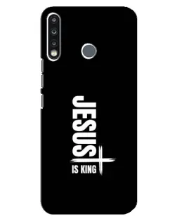 Чехол для TECNO Spark 4 с картинкой «Вертикаль веры Jesus»