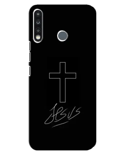 Чехол для TECNO Spark 4 с картинкой «Графический крест Jesus» Чехол для TECNO Spark 4 с картинкой «Графический крест Jesus»