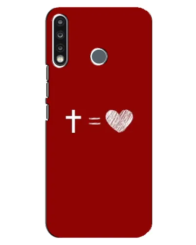 Чехол для TECNO Spark 4 с картинкой «Уравнение любви» Чехол для TECNO Spark 4 с картинкой «Уравнение любви»