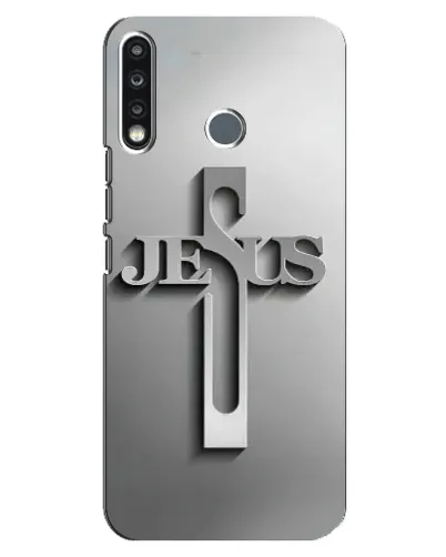 Чехол для TECNO Spark 4 с картинкой «Металлический крест Jesus» Чехол для TECNO Spark 4 с картинкой «Металлический крест Jesus»