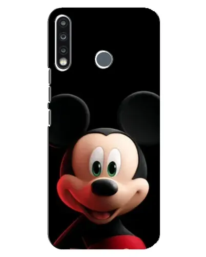 Чехол для TECNO Spark 4 с картинкой «Улыбающийся Микки Маус»