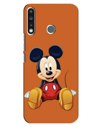 Чехол для TECNO Spark 4 с картинкой «Микки отдыхает»