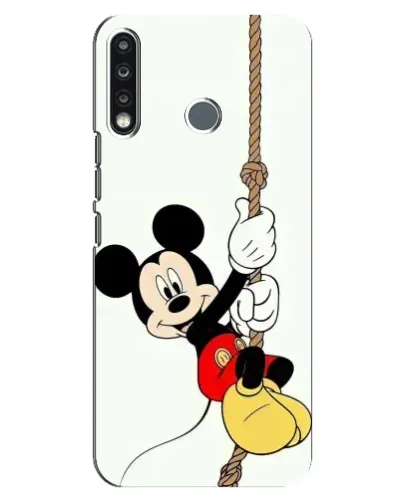 Чехол для TECNO Spark 4 с картинкой «Mickey на канате»