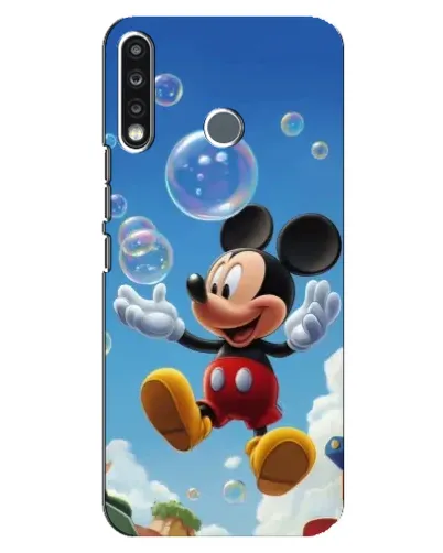 Чехол для TECNO Spark 4 с картинкой «Mickey и мыльные пузыри»