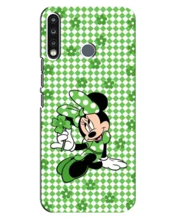 Чехол для TECNO Spark 4 с картинкой «Mickey в клетку»